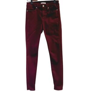 Good American Women's Maroon Skinny Ankle Jeans Size 6